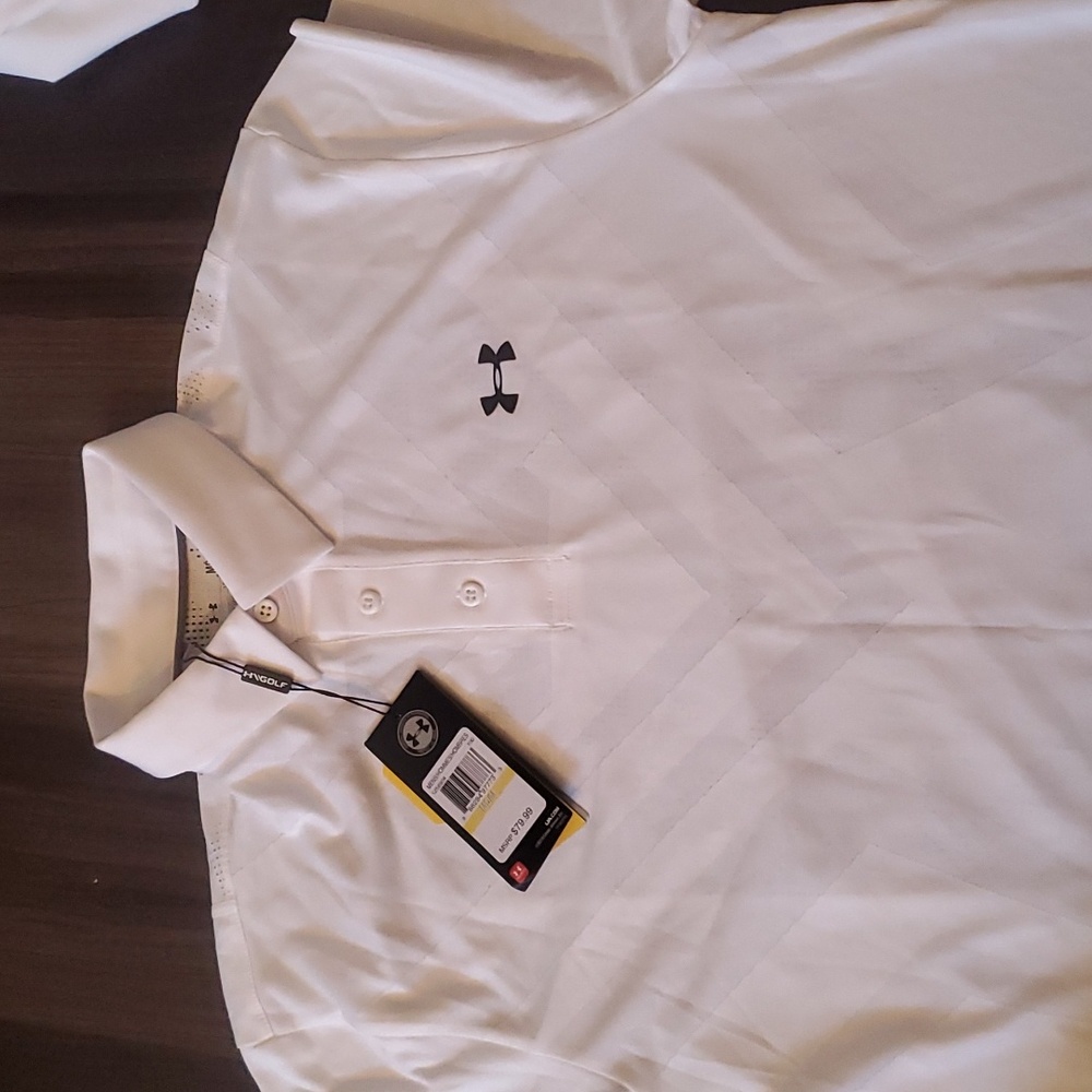 White Under Armor shirt